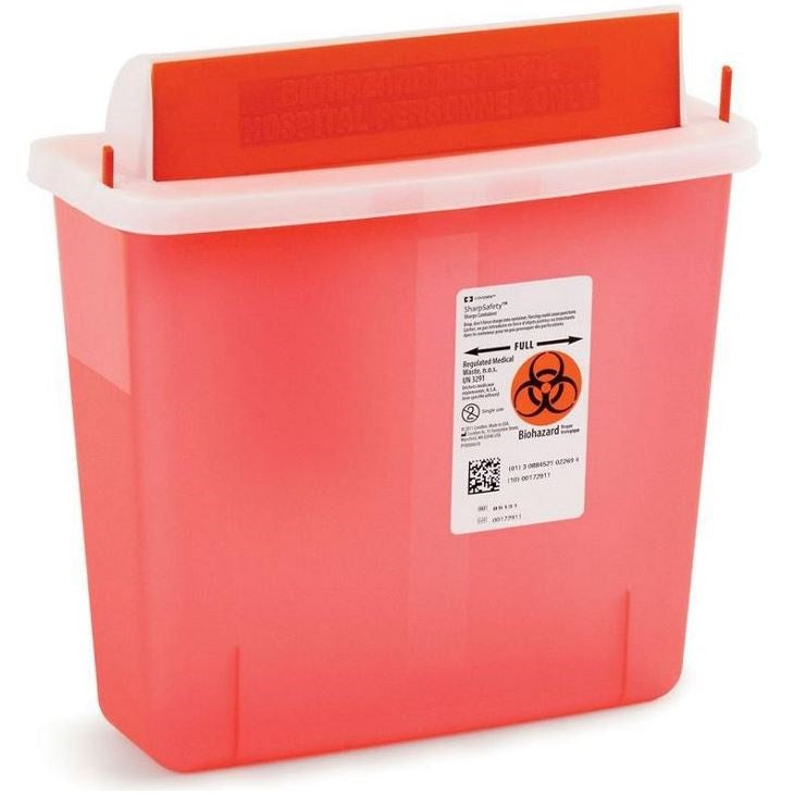 SharpSafety™ In Room Sharps Container, Mailbox