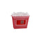 Sentinel™ Sharps Container, 5qt, Translucent Red