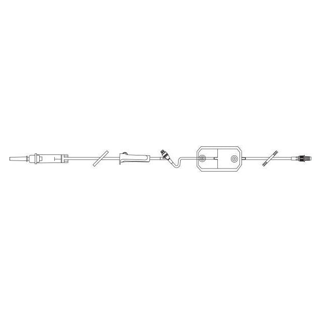 Solution Set, Non-Vented, 1.2 Micron Filter, CLEARLINK Luer Activated Valve