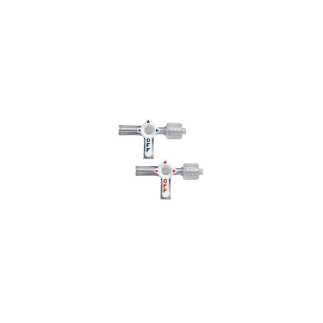 Intravenous Stopcock, Small Bore, 4-Way, ID 9Fr