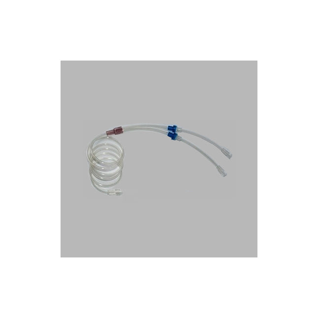 Y-Type Extension Set, 2 Check Valve, Male Luer Lock Adapter, 1.9mL, L7"