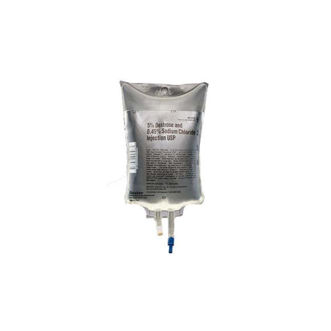 5% Dextrose and 0.45% Sodium Chloride Injection Solution, 1000mL