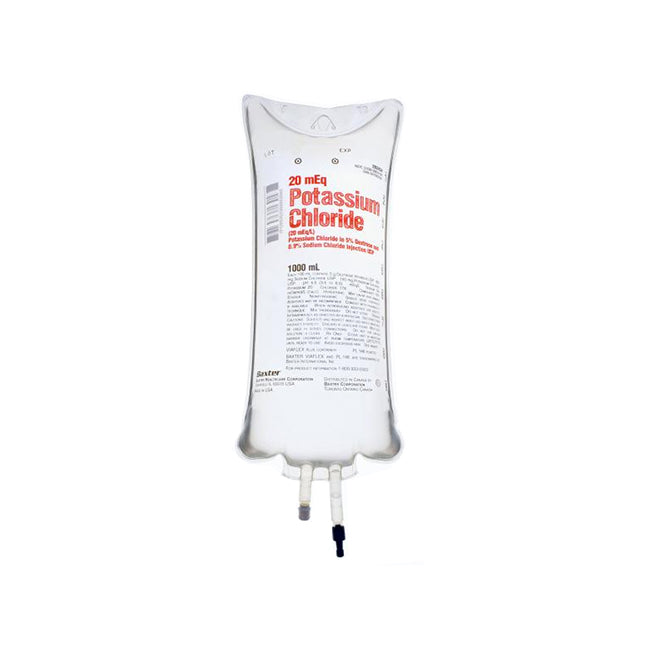 20mmol Potassium Chloride in 5% Dextrose and 0.9% Sodium Chloride Solution, 1000mL