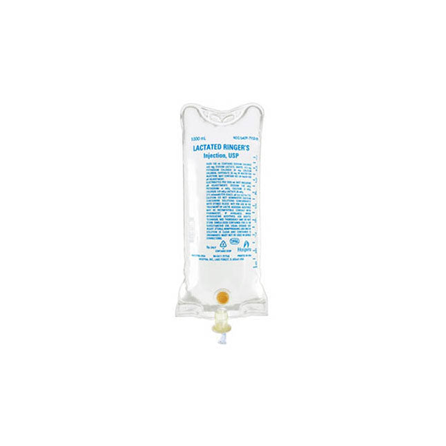 Lactated Ringer’s Injection Solution USP, Flexible Plastic Bag, 1000mL