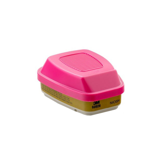 P100 Multi Gas/Vapor Cartridge/Filter, Magenta/Olive
