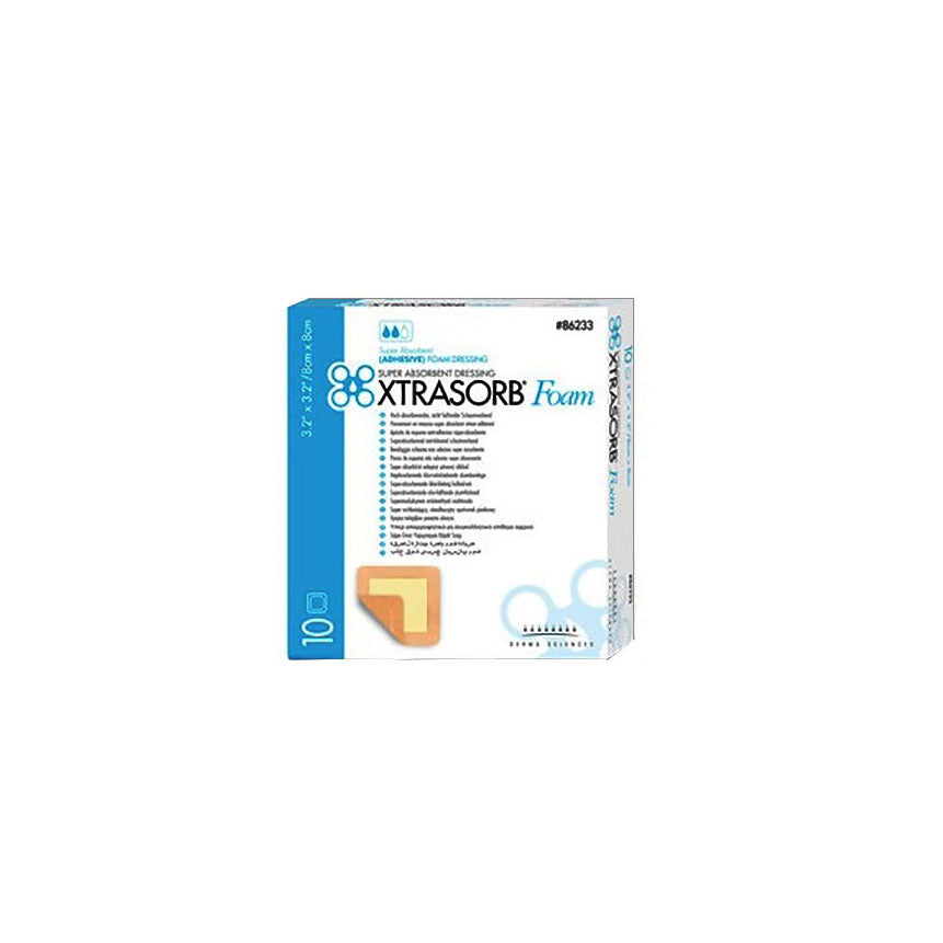 XTRASORB® Foam Dressing, W3.2" x L3.2"