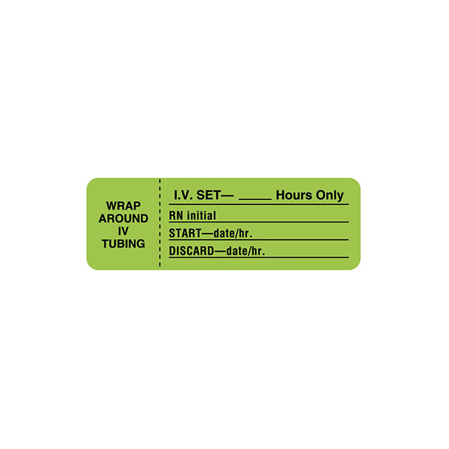 Part Change Label I.V. Tubing Change Label – 3Z Dental