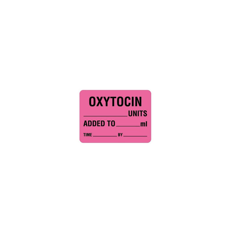 IV Medication Additive Label, Fluorescent Pink – 3Z Dental