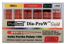 Dia-Pro W GOLD GUTTA PERCHA Spill Proof 60 pts/box - 3Z Dental