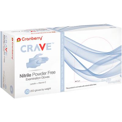 Crave™ Nitrile Powder-Free Exam Gloves, 200/Pkg