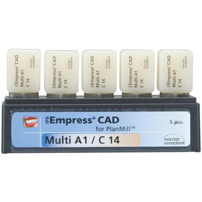 IPS Empress® CAD PlanMill™ Blocks - Multi, C14, 5/Pkg