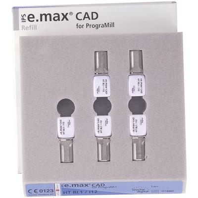 Programill Block IPS e.max® CAD for PrograMill™ Blocks – HT I12, 5/Pkg - High ...