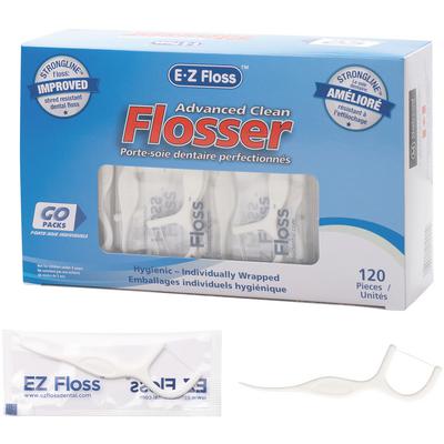 E-Z Floss™ Individually Wrapped Adult Dental Floss Picks, 1200/Pkg