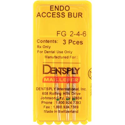 Endo-Access Stainless Steel Burs – FG, 10.0 mm Length, 3/Pkg