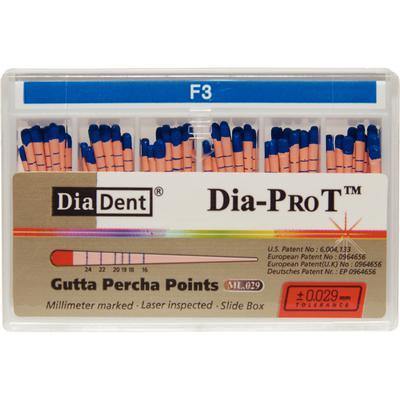 Dia-Pro T™ Gutta Percha Points 60/Pkg - 3Z Dental