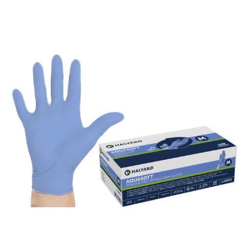Halyard Aquasoft Nitrile Gloves 300/Box 3Z Dental