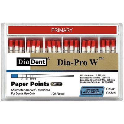 Dia-Pro W Paper Points – 100/Pkg - 3Z Dental