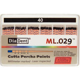 Millimeter Marked and Laser Inspected Gutta Percha Points – Gutta Percha ISO ML.029, 120/Box - 3Z Dental