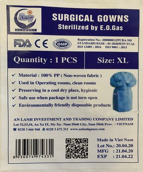 Surgical Disposable Gowns Level 2 - 5/Pk - 3Z Dental (5048746180653)