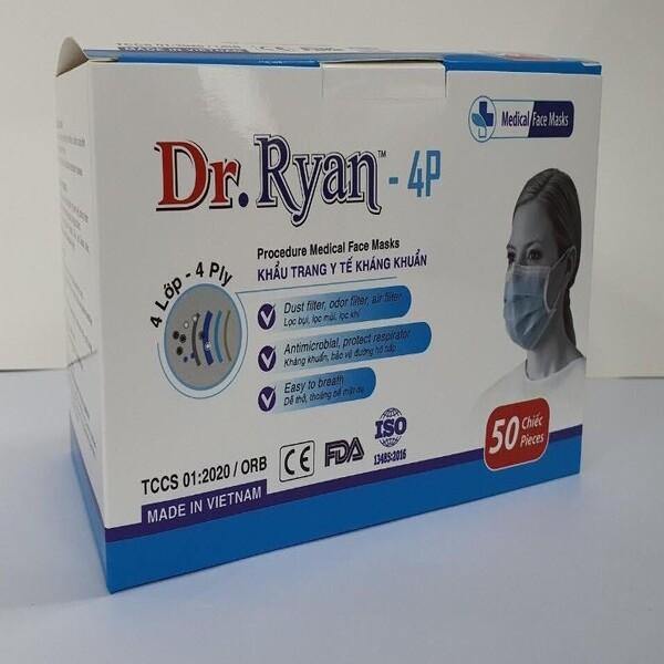 Dr. Ryan Level 2, 4-ply Mask 50/pk - - 3Z Dental (5243080507556)