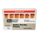 Gutta Percha Points ISO Sizes Nonmarked – Auxiliary Sizes, Spill-Proof and Slide Box, 100/Pkg - 3Z Dental